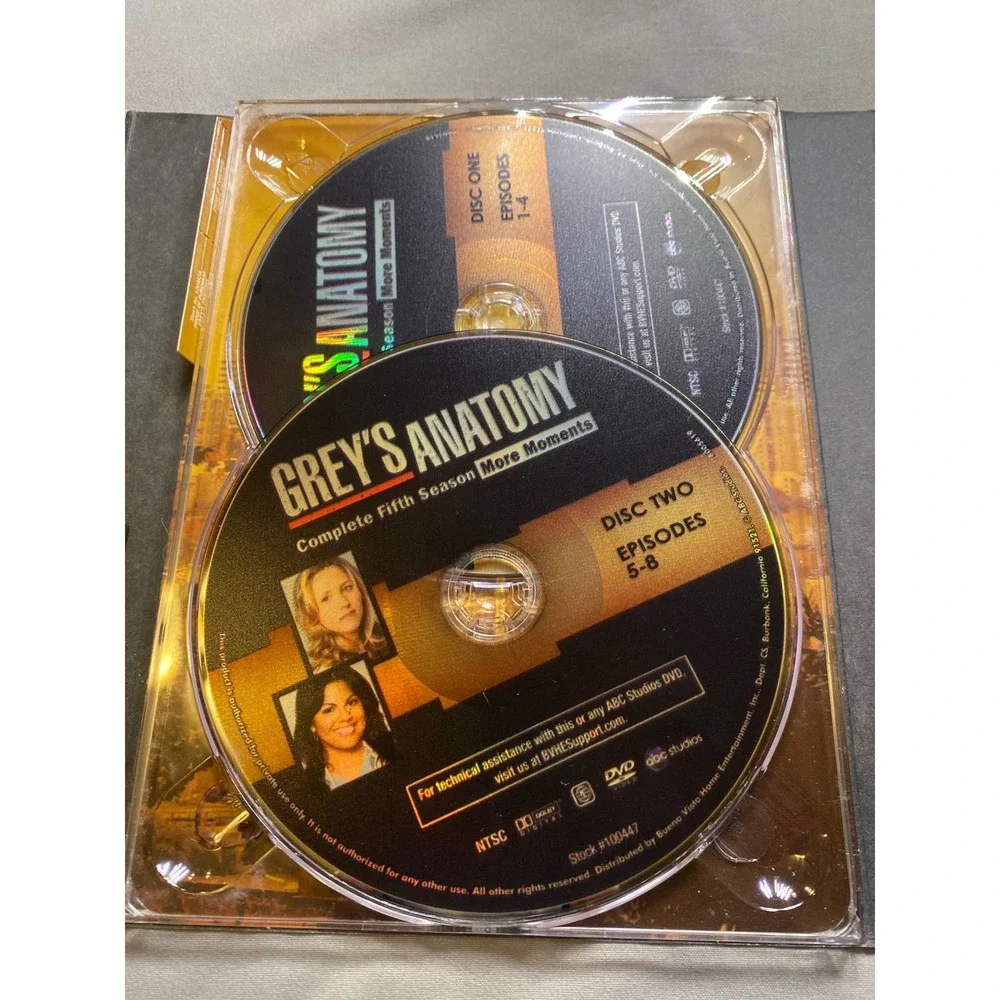 Greys Anatomy Complete Fifth Season More Moments 7-Disc DVD Box Set ABC Studios - Picture 5 of 11